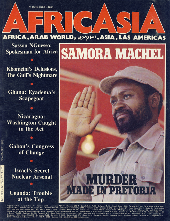 Cover of AfricAsia, November 1986