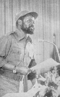 Samora Machel addressing the Council of Ministers
