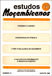 Cover of Estudos Mocambicanos, issue no.14