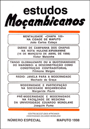 Cover of Estudos Mocambicanos, special issue
