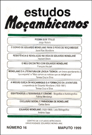 Cover of Estudos Mocambicanos, issue no.16