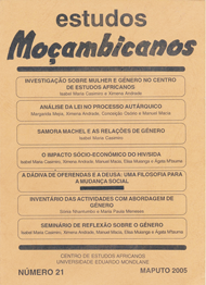 Cover of Estudos Mocambicanos, issue no.21
