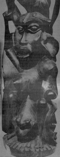 A shetani carving (Makonde)