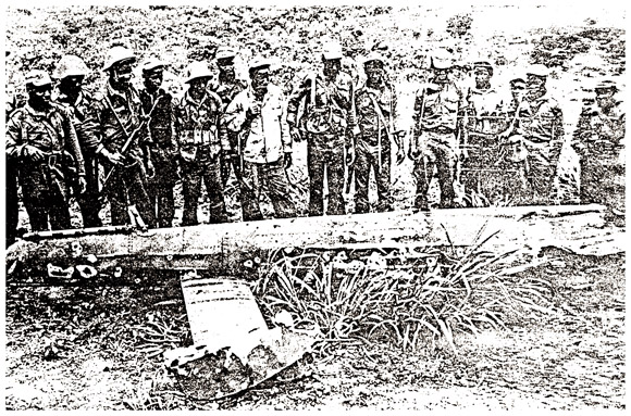 Rhodesian helicopter shot down