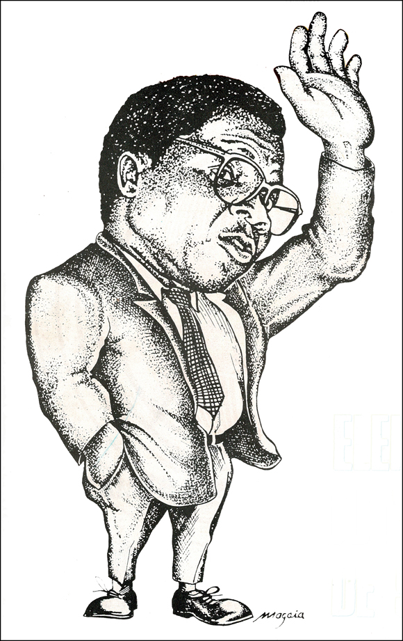 Cartoon of Dhlakama
