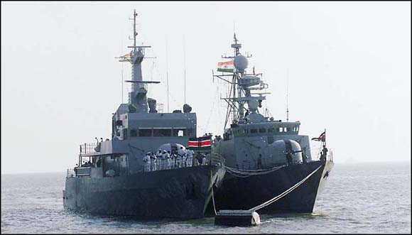 Two ships of the Kenyan Navy