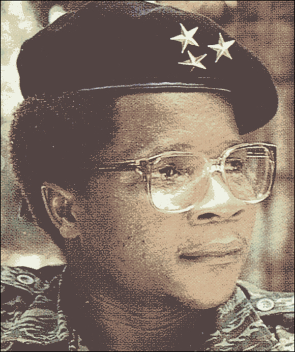 Dhlakama in a beret