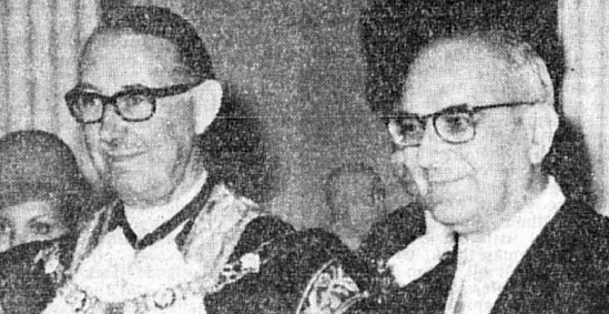 Marcelo Caetano and Baron Mais in 1973