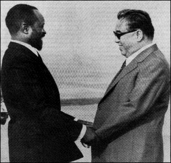 Samora Machel and Kim Il-Sung
