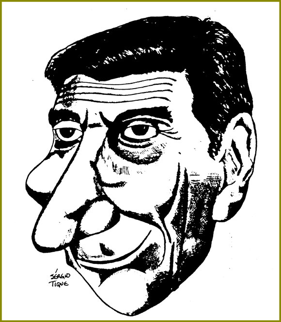 Caricature of Eugenio Lisboa